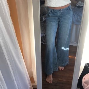 Free people wide leg jeans